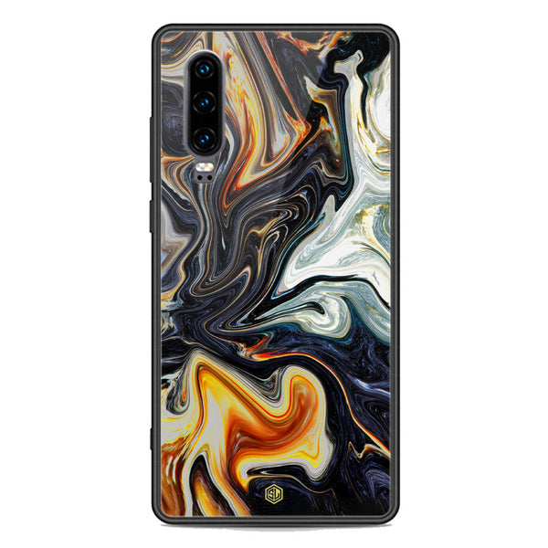 Marble Series Soft Phone Case - Premium Glass Case - Design 1 - Huawei P30