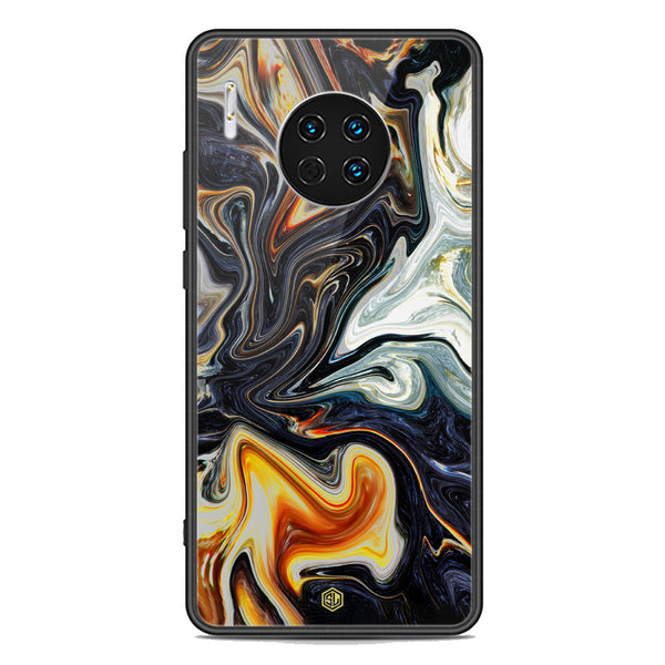 Marble Series Soft Phone Case - Premium Glass Case - Design 1 - Huawei Mate 30