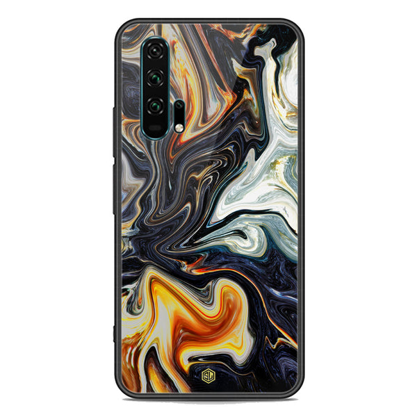 Marble Series Soft Phone Case - Premium Glass Case - Design 1 - Honor 20