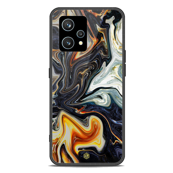 Marble Series Soft Phone Case - Premium Glass Case - Design 1 - Realme Narzo 50 Pro