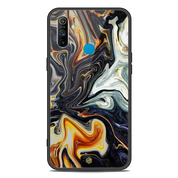 Marble Series Soft Phone Case - Premium Glass Case - Design 1 - Realme C3