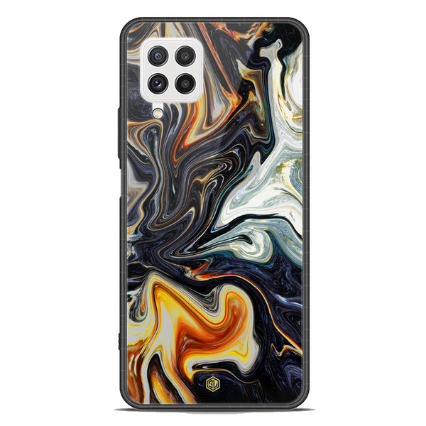 Marble Series Soft Phone Case - Premium Glass Case - Design 1 - Samsung Galaxy M32