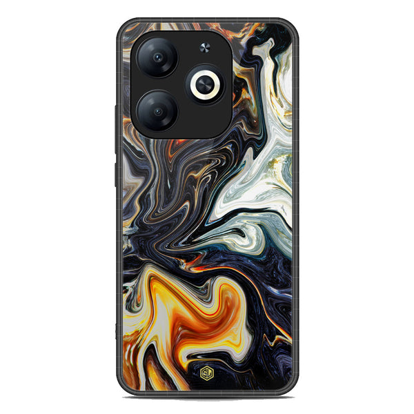 Marble Series Soft Phone Case - Premium Glass Case - Design 1 - Tecno Spark Go 2024