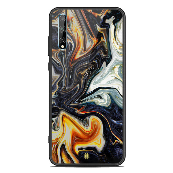 Marble Series Soft Phone Case - Acrylic Case - Design 1 - - Huawei Y8p