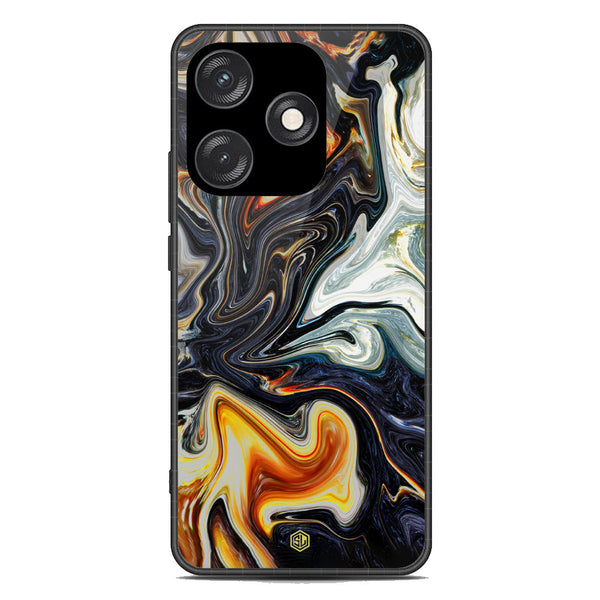 Marble Series Soft Phone Case - Metal Case - Design 1 - Tecno Spark 10C