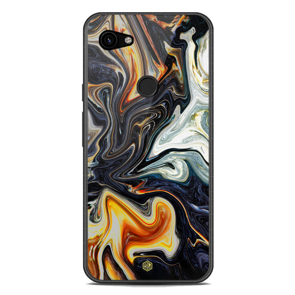 Marble Series Soft Phone Case - Metal Case - Design 1 - Google Pixel 3a XL