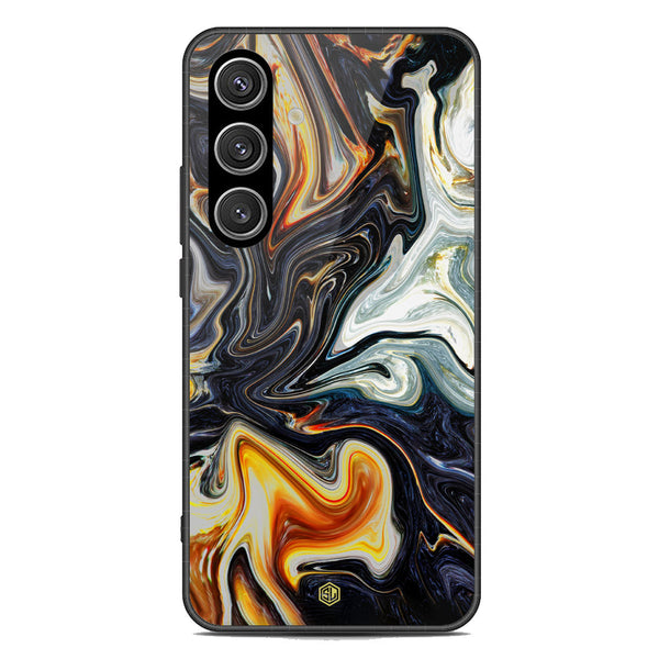 Marble Series Soft Phone Case - Premium Glass Case - Design 1 - Samsung Galaxy S24 Plus