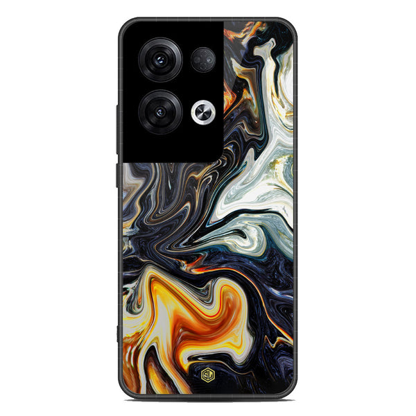 Marble Series Soft Phone Case - Premium Glass Case - Design 1 - Oppo Reno 8 Pro Plus