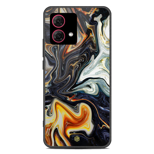 Marble Series Soft Phone Case - Metal Case - Design 1 - Motorola Moto G84