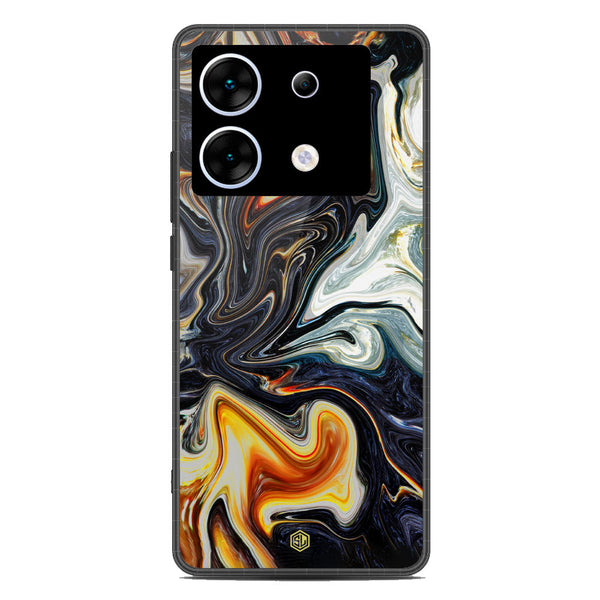 Marble Series Soft Phone Case - Metal Case - Design 1 - Infinix Zero 30