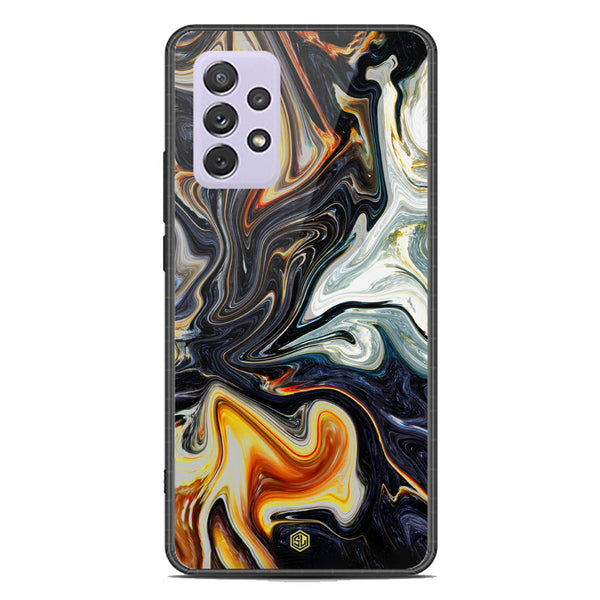 Marble Series Soft Phone Case - Premium Glass Case - Design 1 - Samsung Galaxy A72