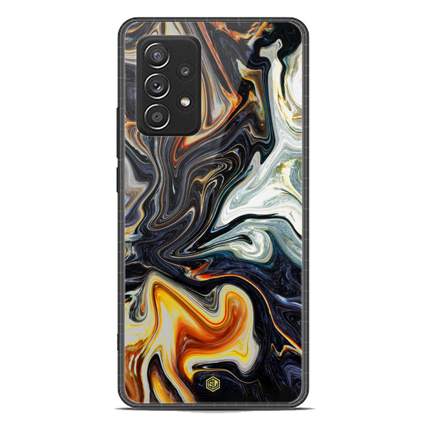 Marble Series Soft Phone Case - Premium Glass Case - Design 1 - Samsung Galaxy A52