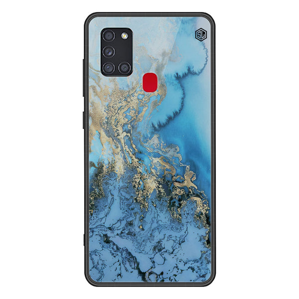Marble Series Soft Phone Case - Premium Glass Case - Design 2 - Samsung Galaxy A21s