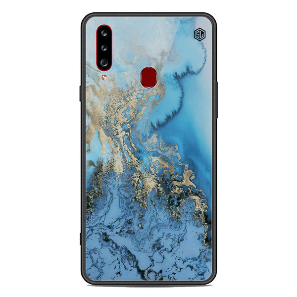 Marble Series Soft Phone Case - Premium Glass Case - Design 2 - Samsung Galaxy A20s