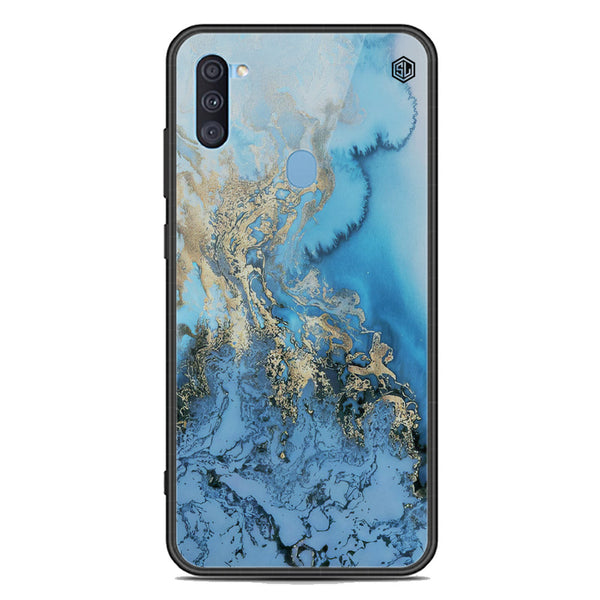 Marble Series Soft Phone Case - Premium Glass Case - Design 2 - Samsung Galaxy A11