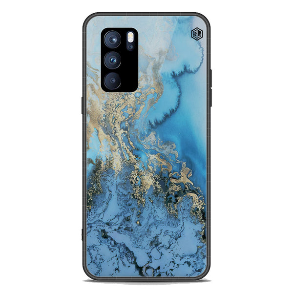 Marble Series Soft Phone Case - Premium Glass Case - Design 2 - Oppo Reno 6 5G