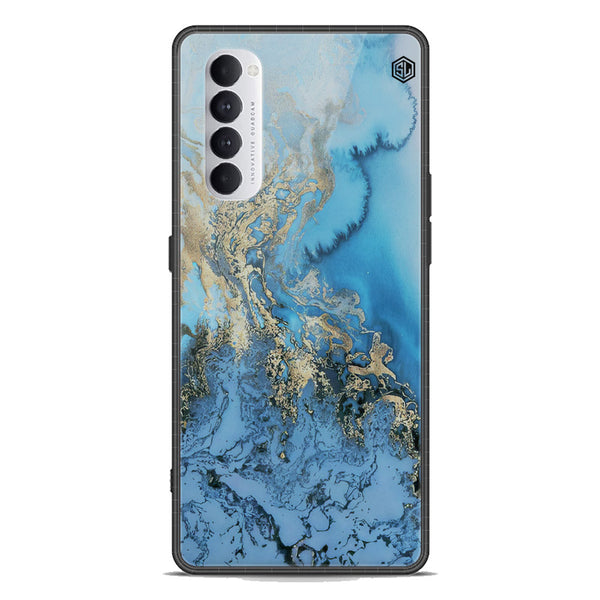 Marble Series Soft Phone Case - Premium Glass Case - Design 2 - Oppo Reno 4 Pro 5G