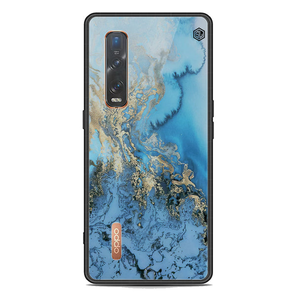 Marble Series Soft Phone Case - Premium Glass Case - Design 2 - Oppo Find X2 Pro