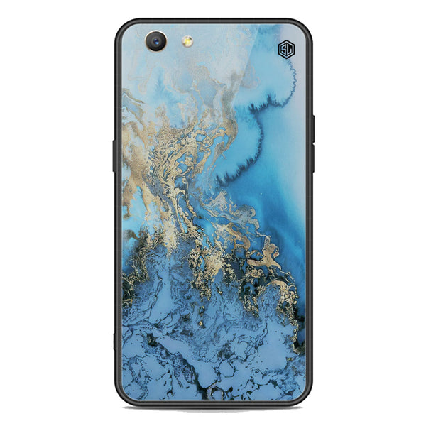 Marble Series Soft Phone Case - Premium Glass Case - Design 2 - Oppo F1S