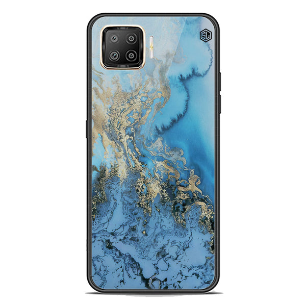 Marble Series Soft Phone Case - Premium Glass Case - Design 2 - Oppo Reno 4F