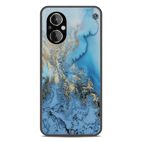 Marble Series Soft Phone Case - Premium Glass Case - Design 2 - Oppo A96 5G