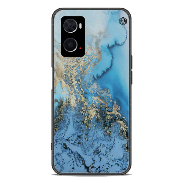 Marble Series Soft Phone Case - Premium Glass Case - Design 2 - Oppo A96 4G