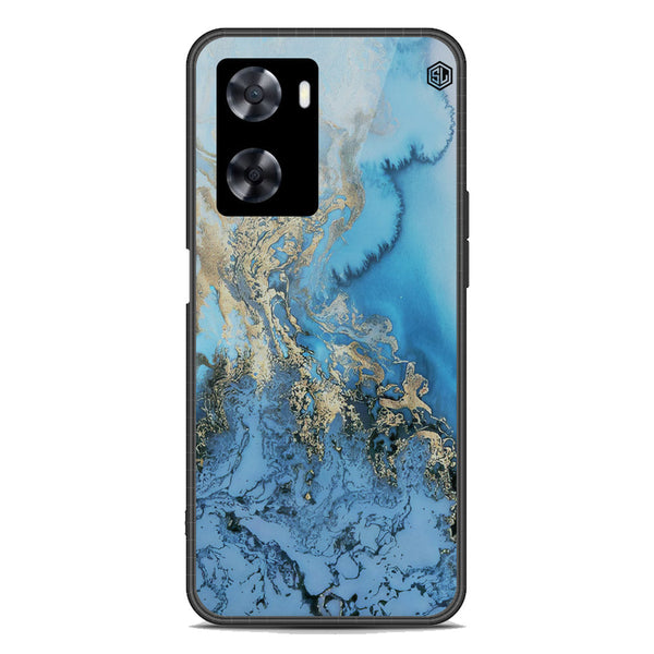 Marble Series Soft Phone Case - Premium Glass Case - Design 2 - Oppo A77 4G