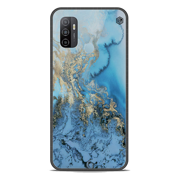 Marble Series Soft Phone Case - Premium Glass Case - Design 2 - Oppo A53s