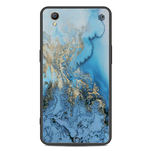 Marble Series Soft Phone Case - Premium Glass Case - Design 2 - Oppo A37