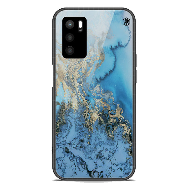 Marble Series Soft Phone Case - Premium Glass Case - Design 2 - Oppo A16s