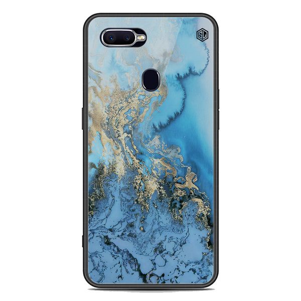 Marble Series Soft Phone Case - Premium Glass Case - Design 2 - Oppo A7x