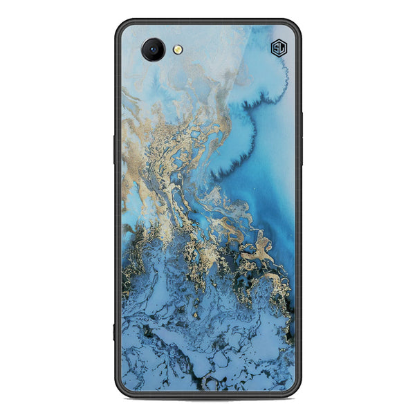Marble Series Soft Phone Case - Premium Glass Case - Design 2 - Oppo A1