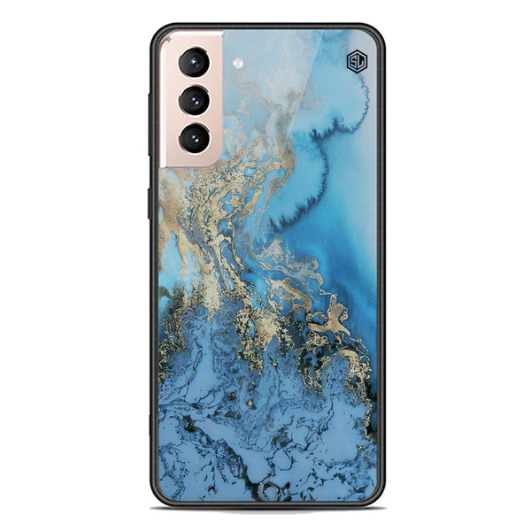 Marble Series Soft Phone Case - Premium Glass Case - Design 2 - Samsung Galaxy S21 Plus 5G