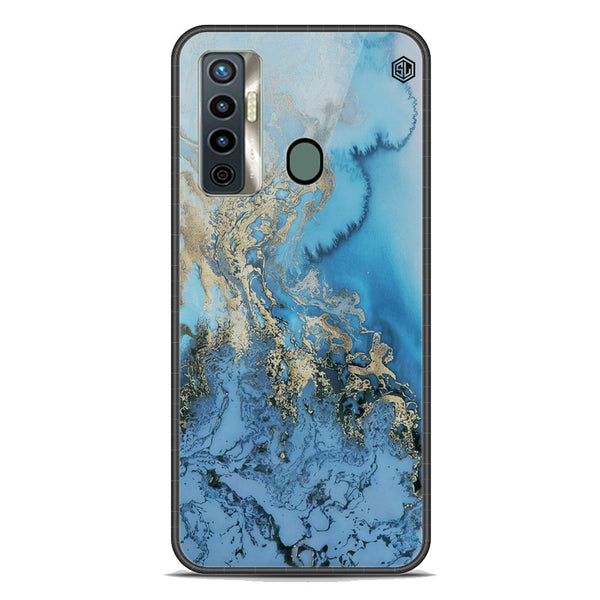 Marble Series Soft Phone Case - Premium Glass Case - Design 2 - Tecno Camon 17