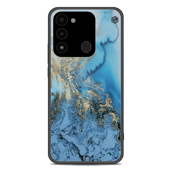 Marble Series Soft Phone Case - Premium Glass Case - Design 2 - Tecno Spark 8C