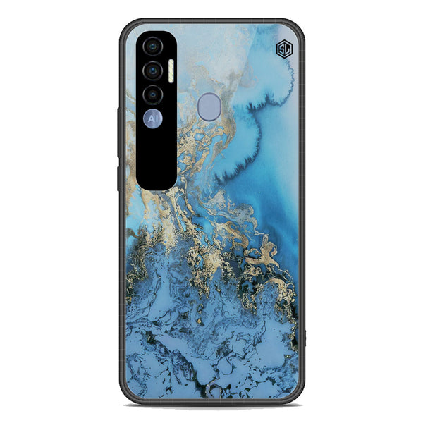 Marble Series Soft Phone Case - Premium Glass Case - Design 2 - Tecno Spark 7 Pro