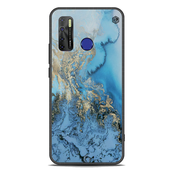 Marble Series Soft Phone Case - Premium Glass Case - Design 2 - Tecno Spark 5 pro