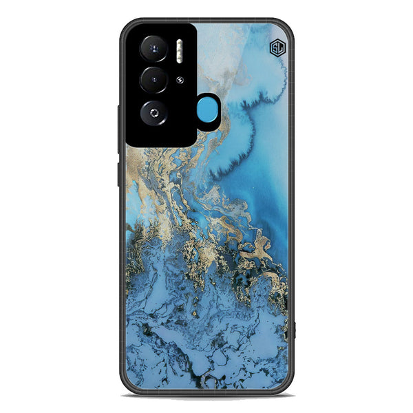 Marble Series Soft Phone Case - Premium Glass Case - Design 2 - Tecno Pova Neo
