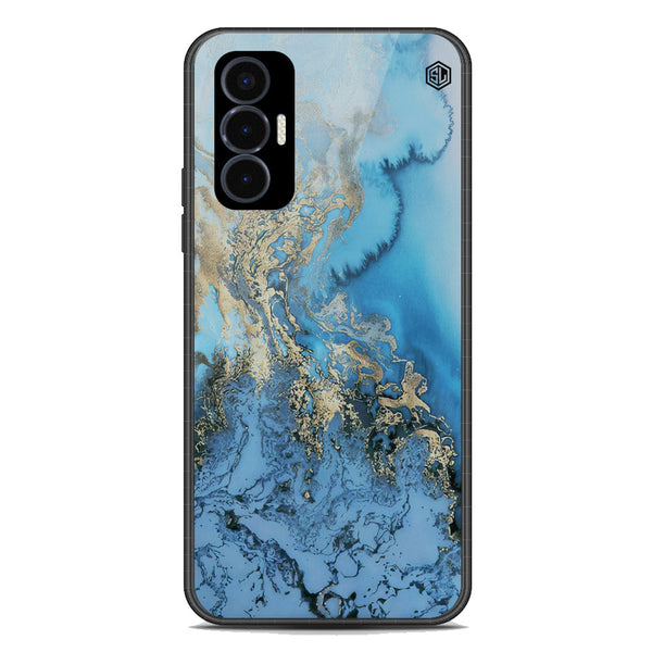 Marble Series Soft Phone Case - Premium Glass Case - Design 2 - Tecno Pova 3