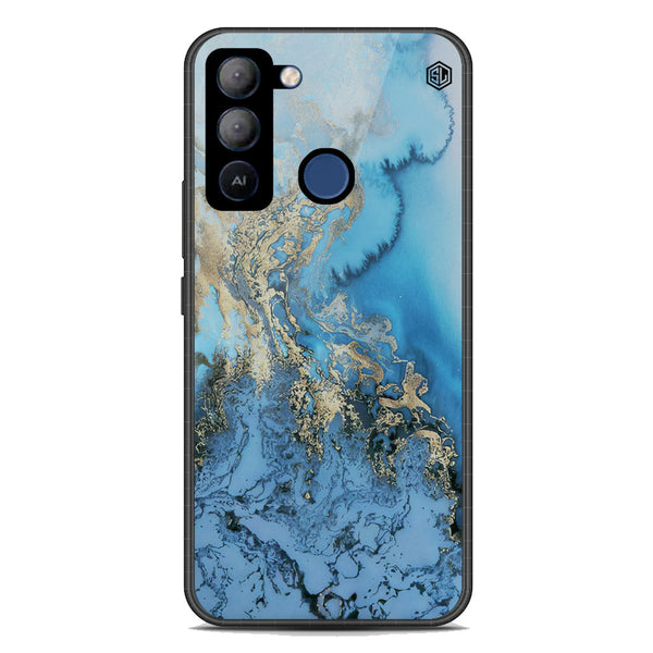 Marble Series Soft Phone Case - Premium Glass Case - Design 2 - Tecno Pop 5 LTE