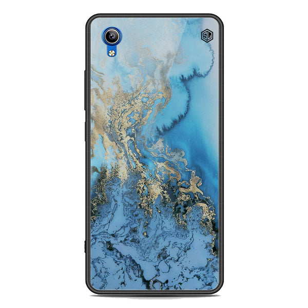 Marble Series Soft Phone Case - Premium Glass Case - Design 2 - Vivo Y91i