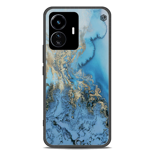 Marble Series Soft Phone Case - Premium Glass Case - Design 2 - Vivo Y77 5G