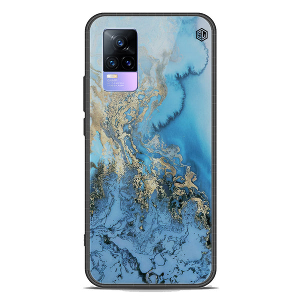 Marble Series Soft Phone Case - Premium Glass Case - Design 2 - Vivo Y73