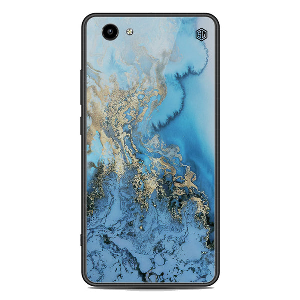 Marble Series Soft Phone Case - Premium Glass Case - Design 2 - Vivo Y71