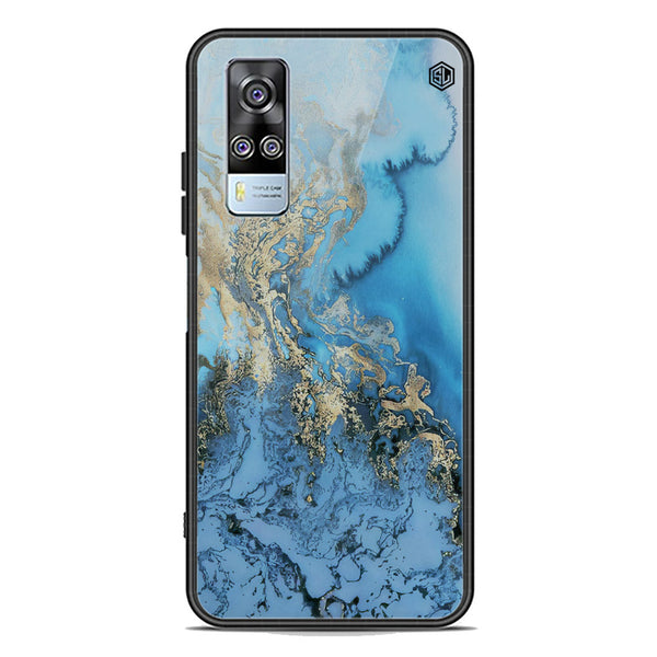 Marble Series Soft Phone Case - Premium Glass Case - Design 2 - Vivo Y51 (2020 December)