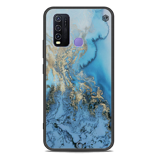 Marble Series Soft Phone Case - Premium Glass Case - Design 2 - Vivo Y50
