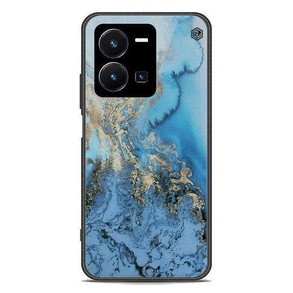 Marble Series Soft Phone Case - Premium Glass Case - Design 2 - Vivo Y35