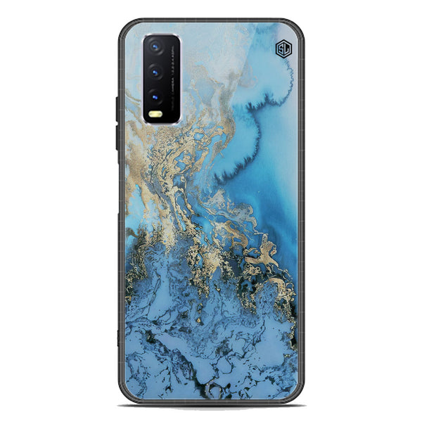 Marble Series Soft Phone Case - Premium Glass Case - Design 2 - Vivo Y20i