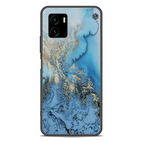 Marble Series Soft Phone Case - Premium Glass Case - Design 2 - Vivo Y15s