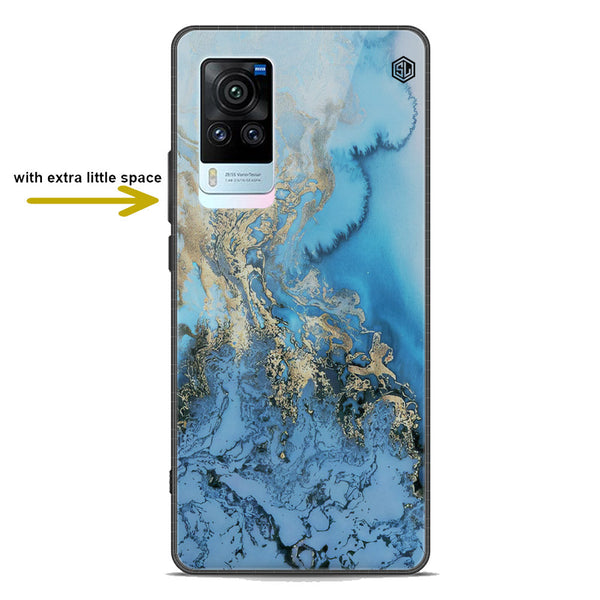 Marble Series Soft Phone Case - Premium Glass Case - Design 2 - Vivo X60